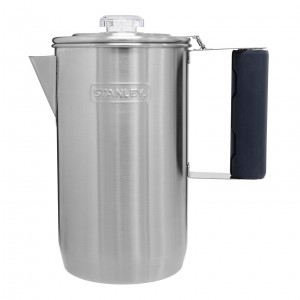 Stanley Adventure Cool Grip Camp Percolator | 1.1 qt Coffee Pot Stainless | PQZGD-0286