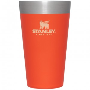 Stanley Adventure Stacking Stainless Steel Beer Pint | 16oz Tumbler Tigerlily | JGIEQ-9286