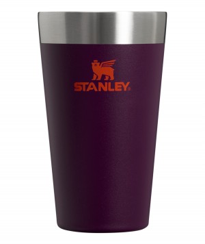 Stanley Adventure Stacking Stainless Steel Beer Pint | 16oz Tumbler Plum | ZSOQY-0872