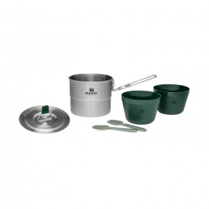 Stanley Adventure Stainless Steel Cook Set For Two | 1.1 QT Stainless Steel | VRNPE-3496