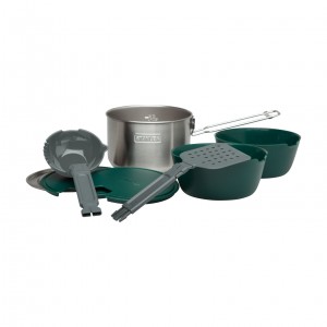 Stanley All-In-One Two Bowl Cook Set | Stainless Steel Camp Cookware Stainless | TNZID-4215