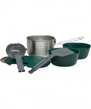 Stanley All-In-One Two Bowl Cook Set | Stainless Steel Camp Cookware Stainless | UCLBH-1623