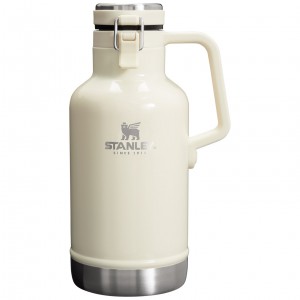 Stanley Classic Easy-Pour Insulated Beer Growler | 64 oz Creme | BVCKL-8721