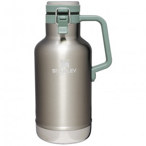 Stanley Classic Easy-Pour Insulated Beer Growler | 64 oz Stainless Steel | FVWIK-8154