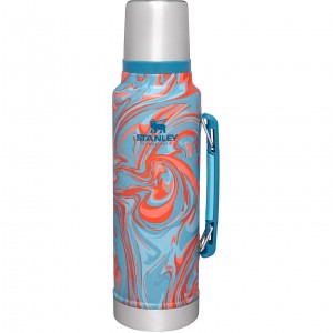 Stanley Classic Legendary Vacuum Insulated Bottle | 1.5 QT Pool Swirl | DPNYF-2381