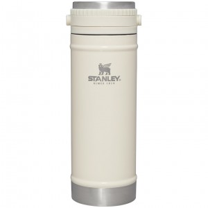 Stanley Coffee Mug w/ Integrated French Press | 16 oz Creme | ZFDAL-9736