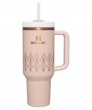 Stanley Deco Collection Quencher H2.0 FlowState™ Tumbler | 40 OZ Blush Gloss Deco | VOSKR-5031
