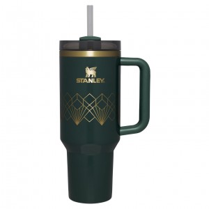 Stanley Deco Collection Quencher H2.0 FlowState™ Tumbler | 40 OZ Forest Gloss Deco | SJBDA-2708