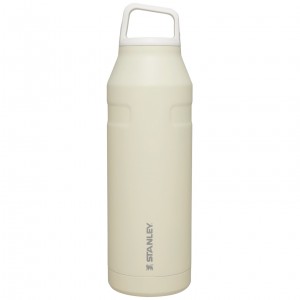 Stanley IceFlow™ Bottle with Cap and Carry+ Lid | 50 OZ Creme | WRUVZ-3142