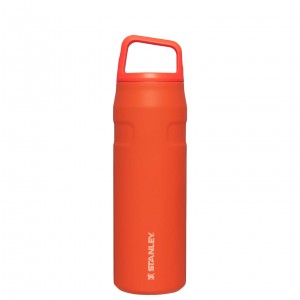 Stanley IceFlow™ Bottle with Cap and Carry+ Lid | 24 OZ Tigerlily | ZBNXE-4728