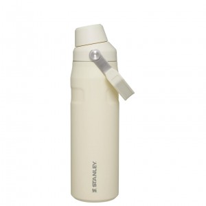 Stanley IceFlow Insulated Bottle with Fast Flow Lid | 24 OZ Creme | GPLOU-4082