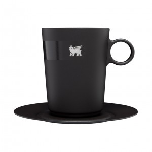 Stanley The DayBreak Café Latte Cup & Stillness Saucer | 10.6OZ Insulated Coffee Mug Negros | WGMSJ-4109
