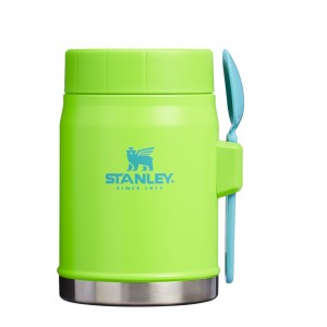Stanley The Heat Wave Classic Legendary Food Jar + Spork | 14 OZ Bright Lime | SIWHJ-7832