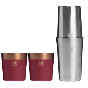 Stanley The Holiday Lifted Spirits Prismatic Craft Cocktail Set | 6 OZ& 12 OZ Gilded Pomegranate | AHBKS-8263