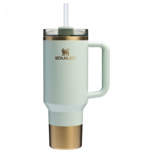 Stanley The Holiday Quencher H2.0 FlowState™ Tumbler | 40 OZ Gilded Celadon | LTXMV-5407
