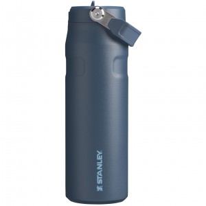 Stanley The IceFlow™ Bottle with Flip Straw Lid | 24 oz - Stanley Create Azul Marino | VQBNT-5394