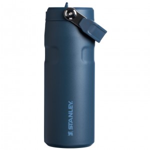 Stanley The IceFlow™ Bottle with Flip Straw Lid | 16 oz Azul Marino | NJDOP-3582