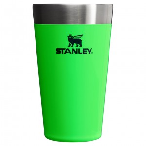 Stanley The Neon Adventure Stacking Beer Pint | 16 OZ Verdes | NZQDB-1478