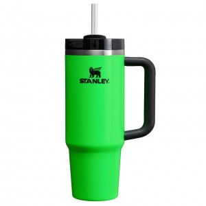Stanley The Neon Quencher H2.0 FlowState™ Tumbler | 30 OZ Verdes | UQSJH-4321