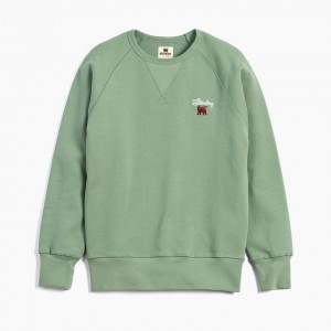 Stanley The Stanley Signature Crew Sweatshirt Verdes | JPDCG-7189