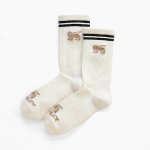 Stanley The Stanley Varsity Crew Sock Creme | QMVXF-9284